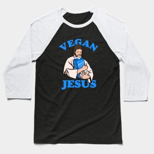 Vegan Jesus Baseball T-Shirt